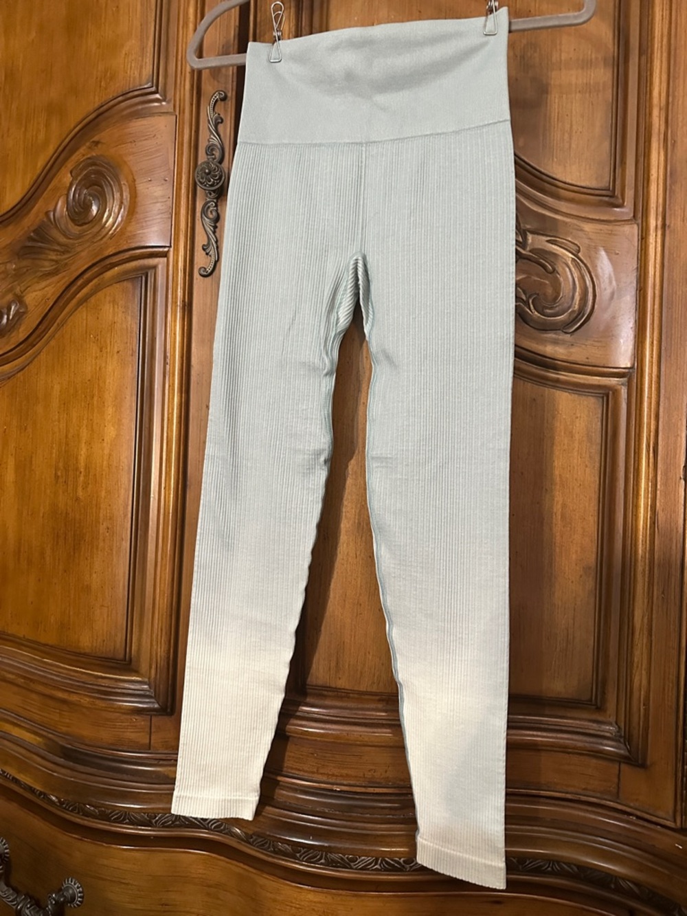 Victoria's Secret NEW w/Tags High-Rise Ribbed Mint Green Ombre Leggings Small